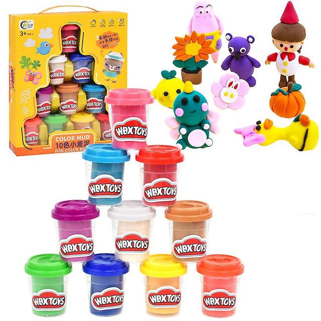 Ten-color Wheat Colored Clay Supplement 168-38 Space Plasticene Handmade Puzzle Training Institution Children's Toys on Productcaster.