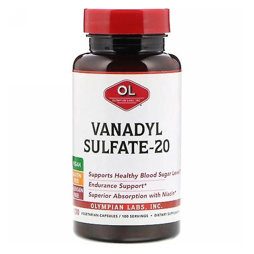 Olympian Labs Vanadyl Sulfate,20 mg,with Niacin 100 caps (Pack of 6) on Productcaster.