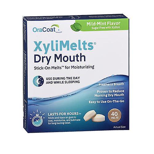 OraCoat XyliMelts Dry Mouth Stick-On Top-On topí miernu mätu, 40 tavenín (balenie po 1) on Productcaster.