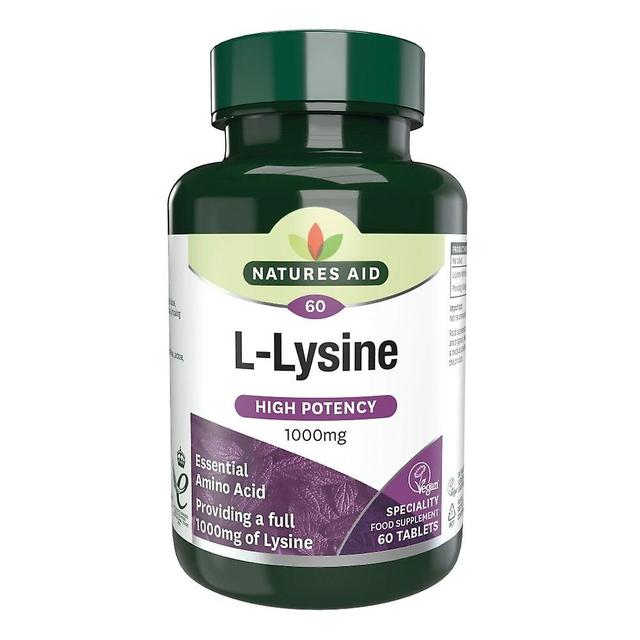 Natures Aid L-lysine 1000mg, 60 Tablets on Productcaster.