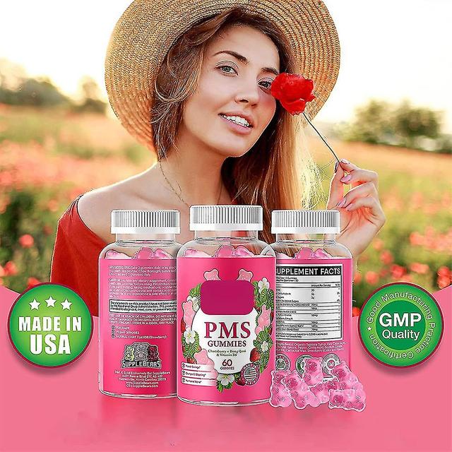 Pms Supplement Gummies - Pms Vitamins For Women Teens - Pms Relief Periods - Cramps, Bloating, Mood Disorders 3 pcs on Productcaster.