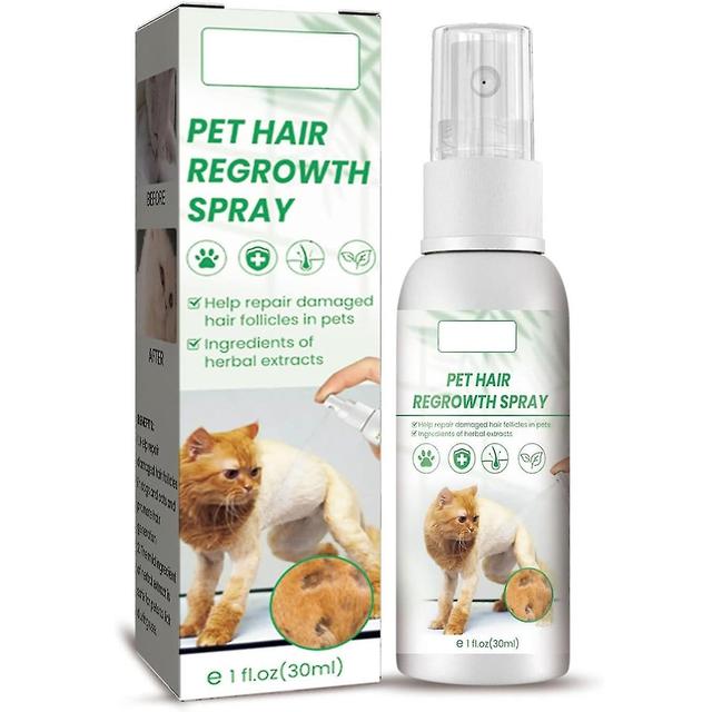 Pet Hair Growth Supplements Spray, Natural Ingredients Helps Fur Regrowth Due To Surgery Or Illness, Pet Hair Regrowth Spray 1Pcs on Productcaster.