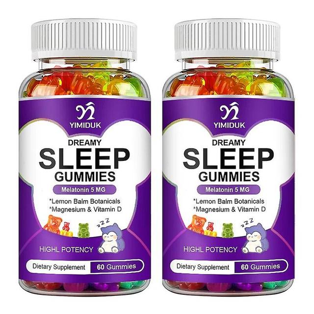 Vorallme 5Mg Melatonin Gummies Help Deep Sleep Improve Insomnia Anxiety Stress Relief Improve Immunity Health Biological Clock 2 Bottles on Productcaster.