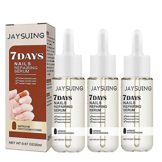 3pcs Gfouk 7 Days Nail Growth And Strengthening Serum, Nail Growth And Strength Serum on Productcaster.