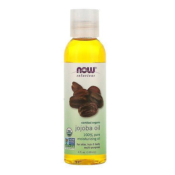 NOW Foods Ora alimenti, soluzioni, biologico certificato, olio di jojoba, 4 fl oz (118 ml) on Productcaster.