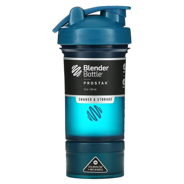 Blender Bottle, Pro Stak, Ocean Blue, 22 oz (651 ml) on Productcaster.