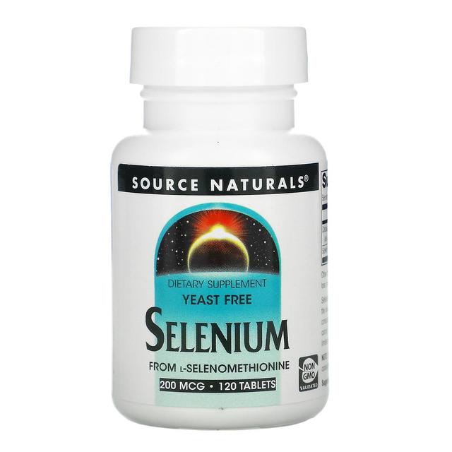 Source Naturals Källa Naturals, Selen från L-Selenometionin, 200 mcg, 120 tabletter on Productcaster.