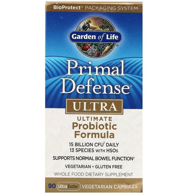 Garden of Life Livets have, Primal Defense, Ultra, Ultimate Probiotic Formula, 90 UltraZorbe vegetariske kapsler on Productcaster.