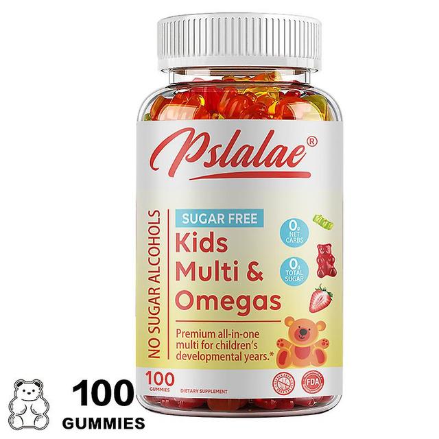 Visgaler Gomitas Multivitamínicas Para Niños, Gomitas Sin Azúcar Con Vitaminas C, D, B6 Y Zinc, Aceite De Linaza Omega 3 Ala 100 Gummies on Productcaster.