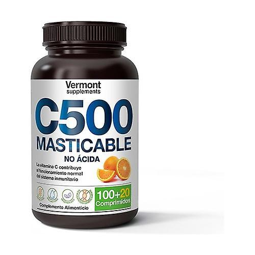 Vermont Supplements Chewable non-acidic orange vitamin C500 120 chewable tablets on Productcaster.