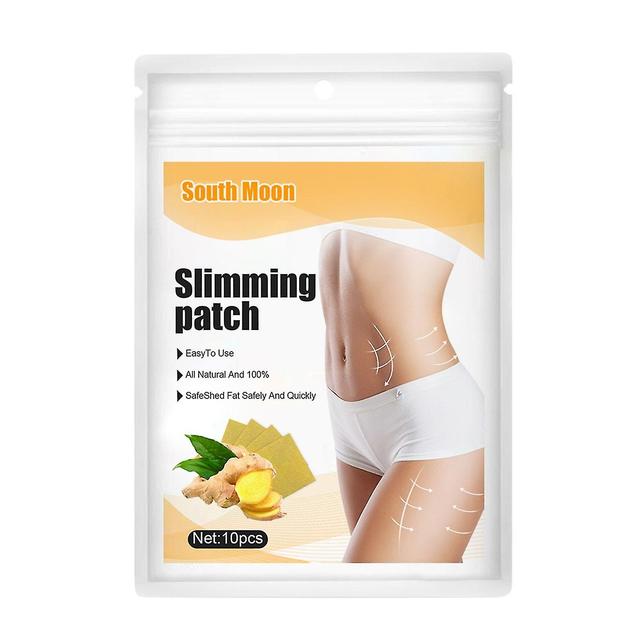 All-in-one Ginger Burning Tummy Patch Natural Herbal Chinese Belly Stickerherbal Slimming Compact (20pcs) Yellow on Productcaster.