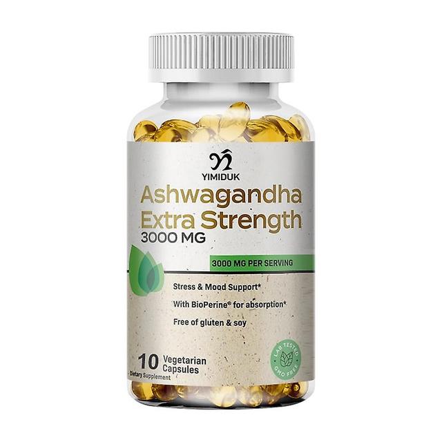 Eccpp Ashwagandha Extract Capsules Improved Sleep Relieve Stress Enhances Immunity Potency Erection Male Healthy Supplement 10 PCS on Productcaster.