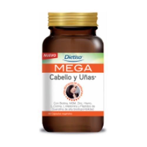 Dietisa Mega Hair and nails 60 vegetable capsules on Productcaster.