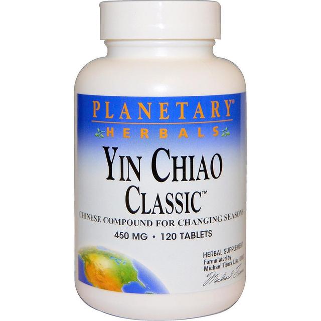 Planetary Herbals, Yin Chiao Classic, 450 mg, 120 Tablets on Productcaster.