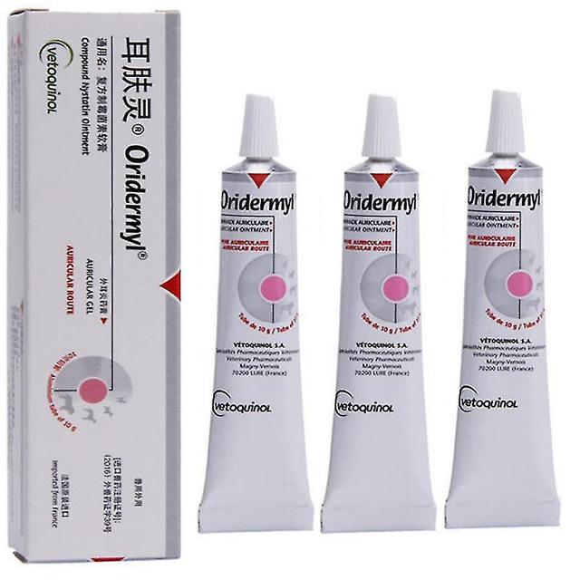 1-3x Ear Odor and Itching Treatment Cream Dogs And Cat Pets With Ear Mite Otitis 3pcs on Productcaster.