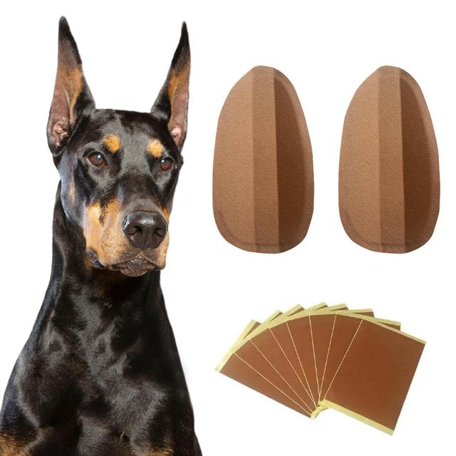 Cão Orelha Suporte Patch Brown Saudável Prevenir a transpiração Sem irritação da pele Leite Cálcio 7*3.5cm on Productcaster.