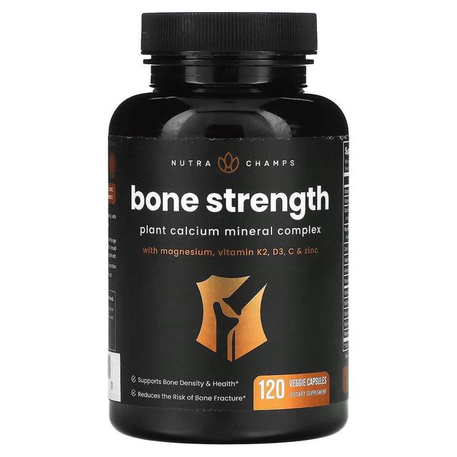 NutraChamps, Bone Strength, 120 Veggie Capsules on Productcaster.