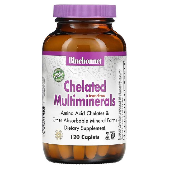 Bluebonnet Nutrition, Chelated Multiminerals, Iron Free, 120 Caplets on Productcaster.