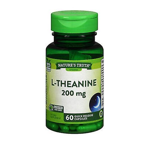 Nature's Truth Nature'S Truth L-Theanine Dietary Supplement Capsules,200 Mg,60 Caps (Pack of 1) on Productcaster.