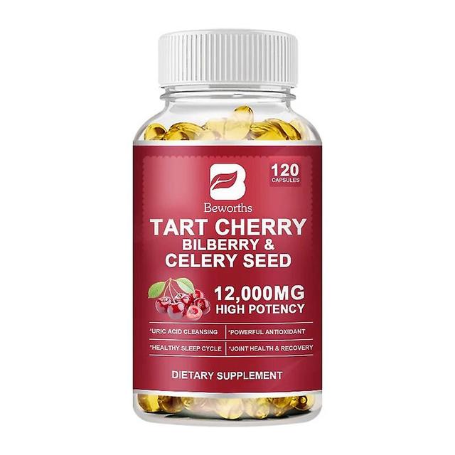 Eccpp 3*60pcs Hart-gezonde Zure Kersen Extract Capsules Voor Gezamenlijke Gezondheid & Verbetering Fysieke en Geestelijke Gezondheid Unisex 120 cap... on Productcaster.