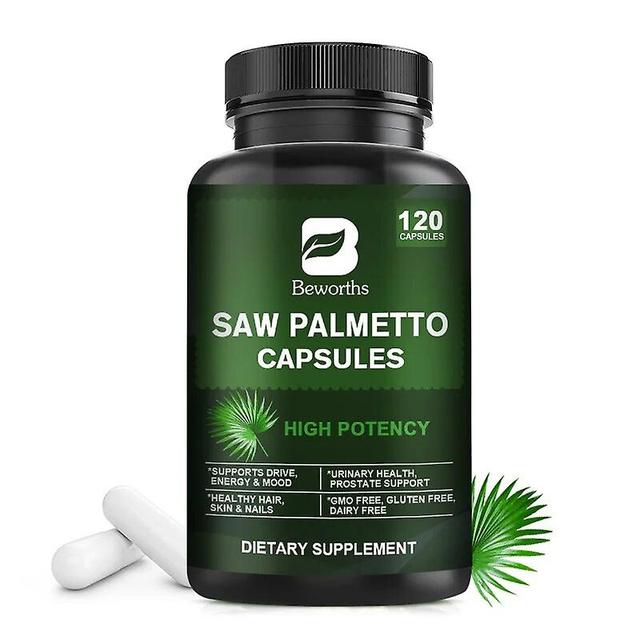 Tib Saw Palmetto Vegetarian Pills Supplement Supports Prostate And Urinary Health Natural For Men Tib 120pills on Productcaster.