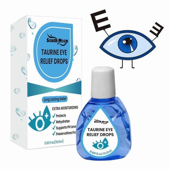 18ml gouttes de soulagement oculaire de taurine, fluide de soin des yeux, gouttes oculaires apaisantes, soulager la fatigue oculaire de la vision à... on Productcaster.