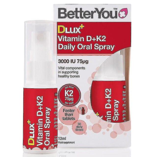 BetterYou DLux Vitamin D3 + K2 Oral Spray 12ml on Productcaster.