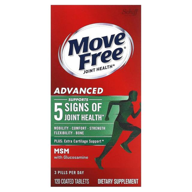 Schiff, Move Free Joint Health, Advanced Plus MSM with Glucosamine , 120 Coated Tablets on Productcaster.