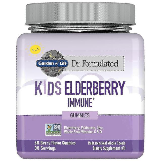 Garden of life dr. formulated kids elderberry immune support gummies, 60 ea on Productcaster.