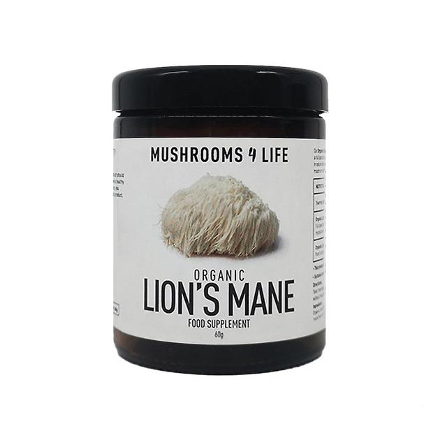 Mushrooms4Life Svamp 4 liv ekologiskt lejonmanpulver 60g on Productcaster.