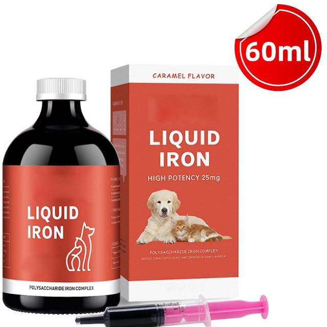 Integratore di ferro liquido da 60 ml per animali domestici anemici - Complesso di ferro polisaccaride formulato per sostenere la salute del sangue... on Productcaster.