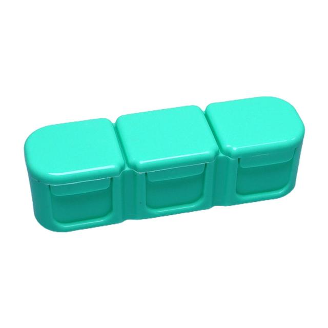 Roadoor Pill Storage Box Sturdy Solid Color Separated Store Pills Reusable Moisture Resistant Medicine Organ Green on Productcaster.