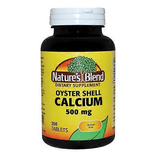 Nature's Blend Calcium Oyster Shell, 500 mg, 200 Tabs (Pack of 1) on Productcaster.