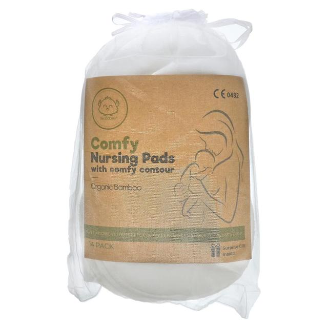 KeaBabies, Comfy Nursing Pads With Comfy Contour, Soft White, 14 Pack on Productcaster.