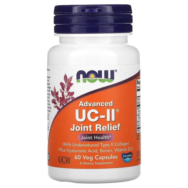 NOW Foods, Advanced UC-II Joint Relief, 60 kasviskapselia on Productcaster.