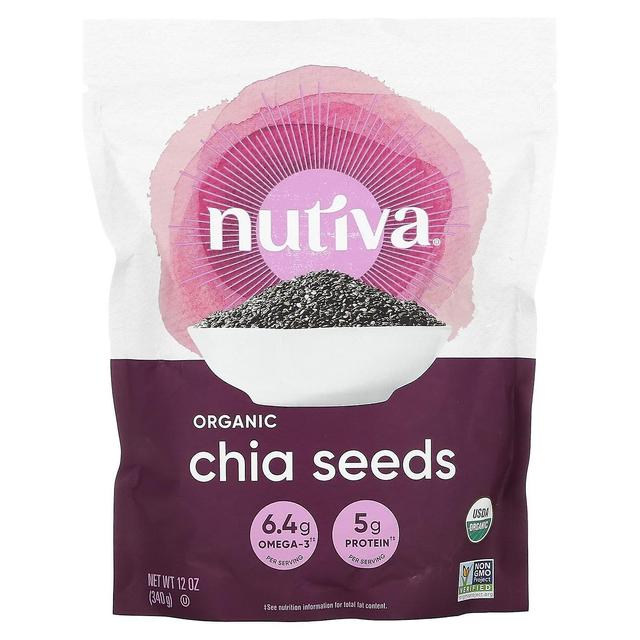 Nutiva, Ekologiska Chia frön, 12 oz (340 g) on Productcaster.