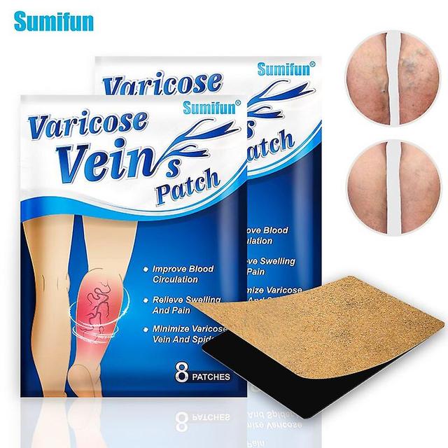 Coscelia Sumifun 24pcs Herbal Varicose Veins Patch Vasculitis Phlebitis Spider Legs Herbs Medical Plaster Anti-swelling Remove Angiitis 24pcs in 3bags on Productcaster.