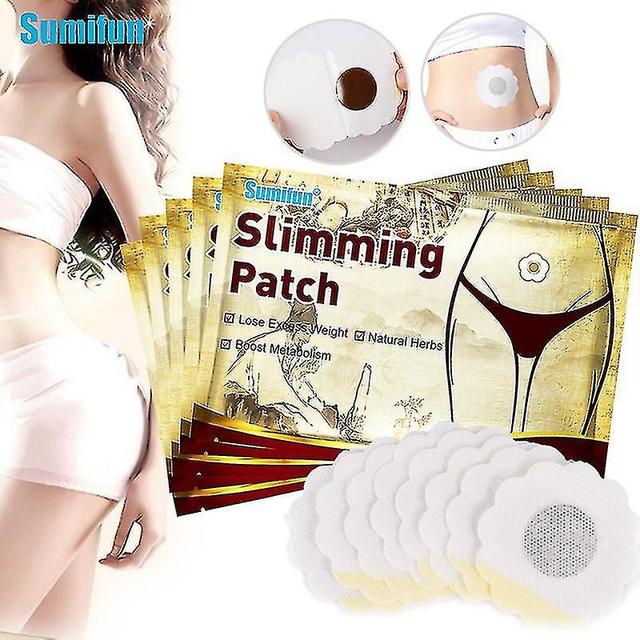 christina show Sl Chang 40pcs Herbal Slimming Patch Vientre Navel Pegatinas Quema de grasa Muslo Brazo Celulitis Eliminación Lo on Productcaster.