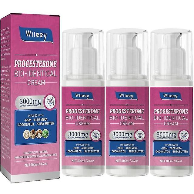 3x menopauza liečiť progesterónový krém rovnováha ženy Úľava od únavy stredného veku Emocionálne reguluje Bojuje proti stresu Úzkosť Zdravotná star... on Productcaster.