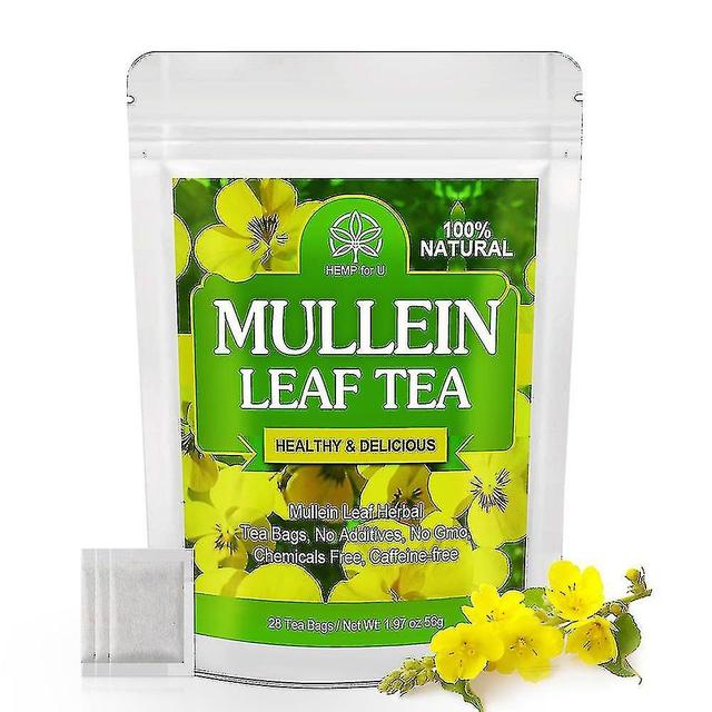 Mullein Tea Bags Boosts Resistance Cough Relief Cleans Lungs Detoxification Boosts Digestion Gluten on Productcaster.