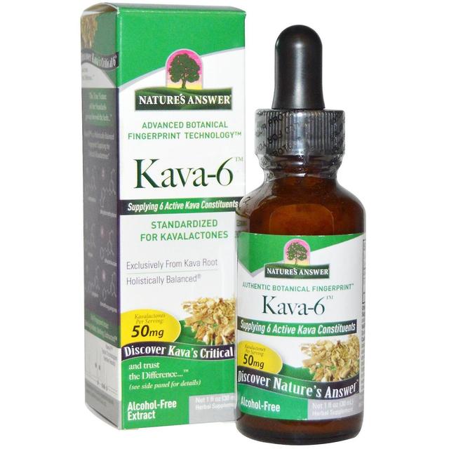 Nature's Answer, Kava-6, Alcohol-Free Extract, 1 fl oz (30 ml) on Productcaster.