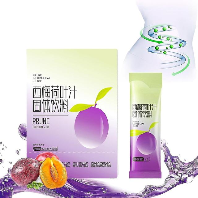 Prune Lotus Leaf Juice Fiber Supplement, Organic Soluble Prebiotics Fiber Supplement Drink For Diges 100pcs on Productcaster.