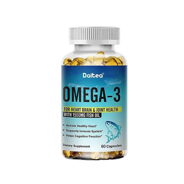 Vorallme Daitea Omega 3 rybí olej 60/120 Kapsuly 1500 mg imunitný systém a kognitívne zdravie bez GMO 60 počet 1 bottle on Productcaster.