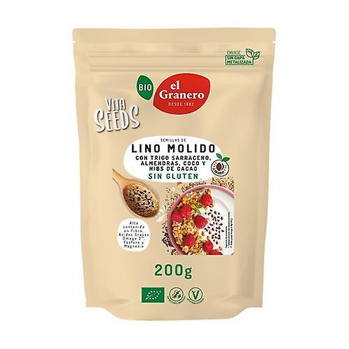 El Granero Integral Vitaseeds ground flax seeds with gluten-free buckwheat Bio 200 g on Productcaster.