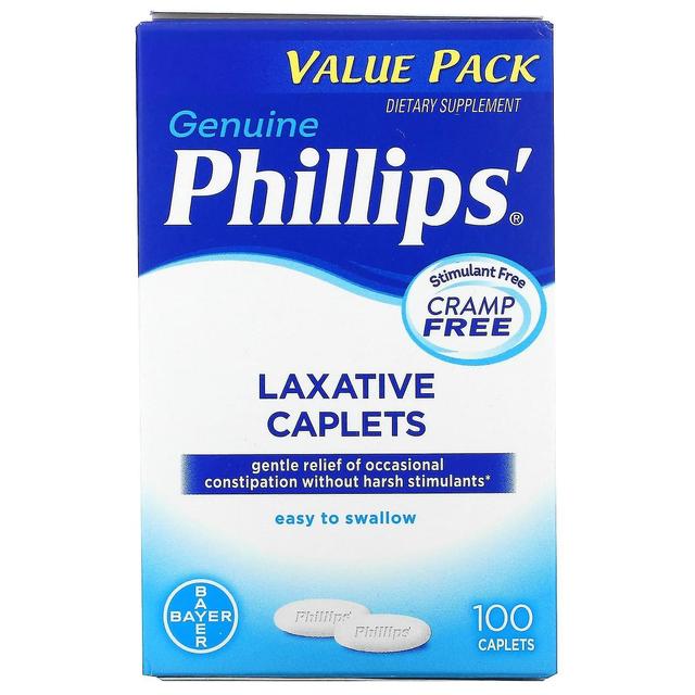 Phillips, Afføringsmiddel, 100 Caplets on Productcaster.