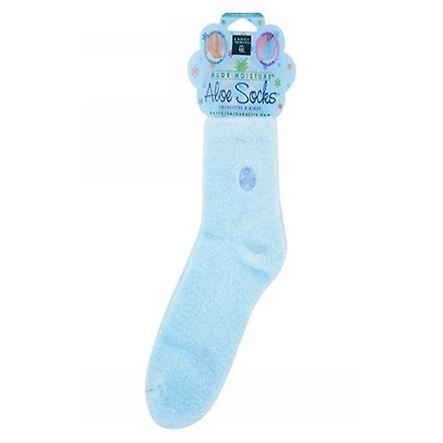 Earth Therapeutics Aloe Infused Socks, Blue 1 Pair (Pack of 1) on Productcaster.