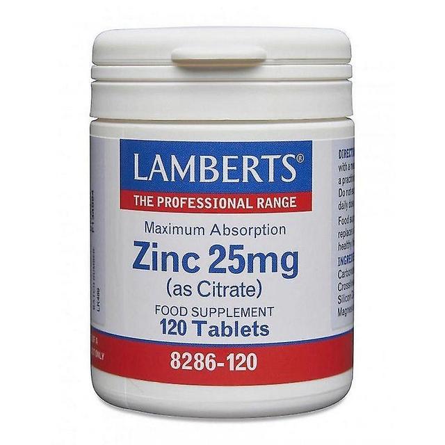 Lamberts Zinc 25mg Tablets 120 (8286-120) on Productcaster.