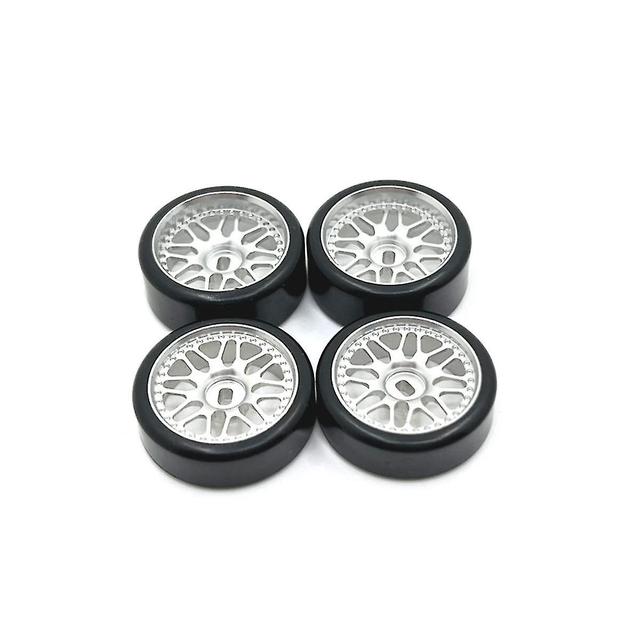 27mm Tires Tyre Metal Wheel Rim For 284131 K969 K979 K989 Mini-z 1/28 Rc Car S,4 on Productcaster.