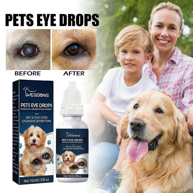 Drops For Advanced Lanosterol Therapeutic Eye Lubricating Drop For Dog & Cats | Improve Vision , Health & Dryness, Relief In Animals 10ml MJS on Productcaster.