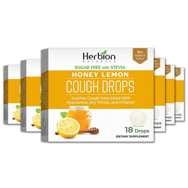 Herbion Naturals Sugar Free Cough Drops with Natural Honey Lemon Flavor - 18Ct (Pack of 6) on Productcaster.